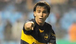 Pablo Mouche, na época que jogava no Boca Júniors.