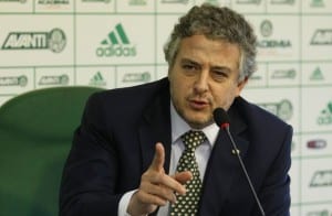 Nobre, na Academia de Futebol do Palmeiras.