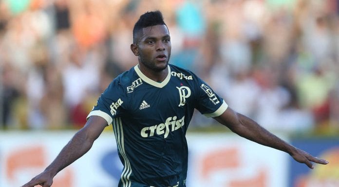 Miguel Borja, centroavante do Palmeiras