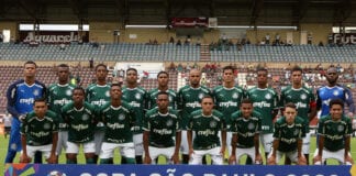 Partida entre Palmeiras e Sertãozinho-SP, válida pela segunda fase da Copa São Paulo de Futebol Júnior, na Arena Fonte Luminosa, em Araraquara-SP. (Foto: Fabio Menotti)