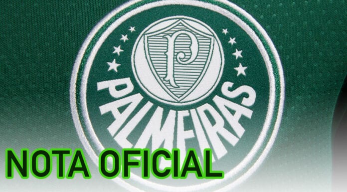 Palmeiras emite nota oficial.