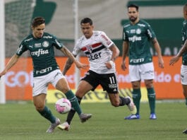 Raphael Veiga no clássico entre Palmeiras x São Paulo.