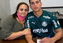 Zagueiro Renan renova com o Palmeiras até 2025.