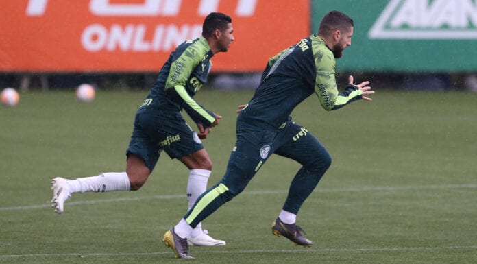 Zé Rafael e Rony treinam na Academia de Futebol do Palmeiras