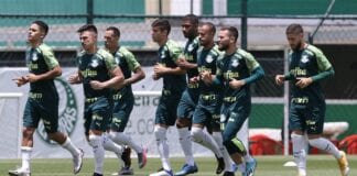 Palmeiras treina na Academia de Futebol