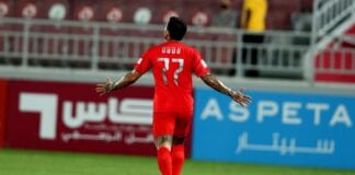 Dudu comemora gol pelo Al Duhail