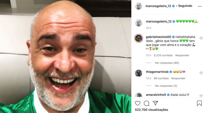 Marcos brinca com rivais no Instagram