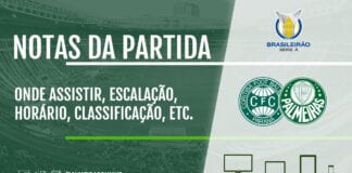 Coritiba e Palmeiras se enfrentam pela trigésima quinta rodada do Campeonato Brasileiro 2020