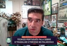 Abel Ferreira, técnico do Palmeiras, concede entrevista ao SporTV