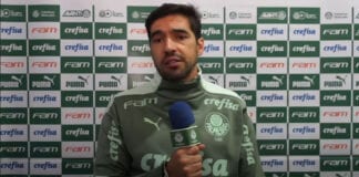 Abel Ferreira concede coletiva após jogo do Palmeiras