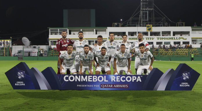 Time do Palmeiras escalado na Recopa Sulamericana 2021.