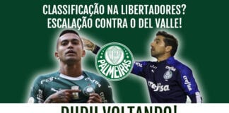 Boletim Palmeiras Online | Dudu retornando, Libertadores e escalação contra o Del Valle.