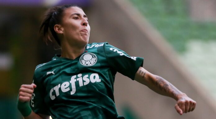 Ottilia foi fundamental para a vitória e é uma das artilheiras da equipe com três gols marcados. (Foto: Fabio Menotti/Palmeiras)