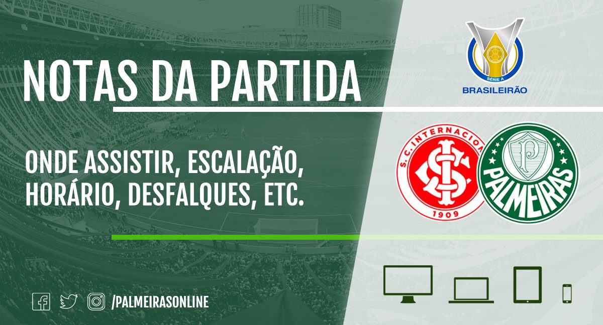 Internacional x Palmeiras: onde assistir, desfalques ...