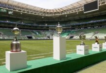 Troféus do Palmeiras são expostos no Allianz Parque