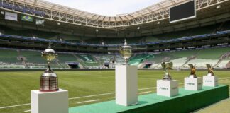 Troféus do Palmeiras são expostos no Allianz Parque
