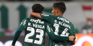Raphael Veiga e Gustavo Scarpa são as esperanças do Palmeiras para mais uma vitória (Foto: Cesar Greco)
