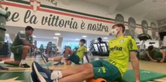 Matías Viña e Gustavo Gómez voltam aos treinos no Palmeiras