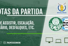 Palmeiras x Grêmio pelo Campeonato Brasileiro 2021