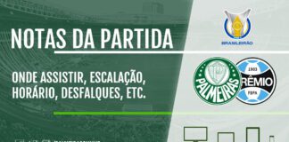Palmeiras x Grêmio pelo Campeonato Brasileiro 2021
