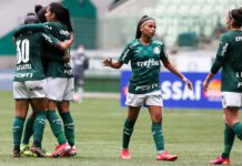 Partida entre Palmeiras e Taubaté, válida pela primeira rodada do Campeonato Paulista Feminino, no Allianz Parque, em São Paulo-SP. (Foto: Fabio Menotti)