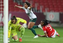 Chú marcou o gol da vitória alviverde no jogo de ida contra o Internacional (Luiza Moraes/CBF)