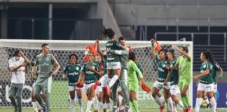 Palmeiras vence a equipe do Grêmio e se classifica para semifinal do Brasileiro Feminino (Foto: Fabio Menotti/Palmeiras)