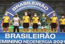 Partida entre Palmeiras e Corinthians, válida pela final (jogo de ida) do Campeonato Brasileiro Feminino, no Allianz Parque, em São Paulo-SP. (Foto: Fabio Menotti)