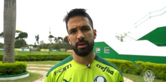 O zagueiro Luan concedeu uma entrevista à TV Palmeiras