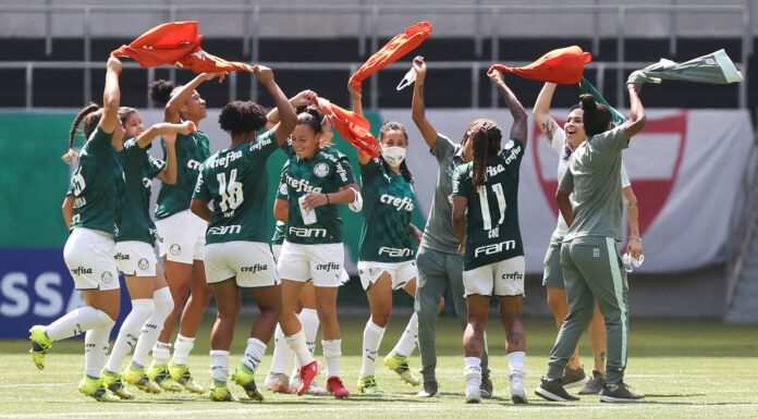 Partida entre Palmeiras e Internacional, válida pela semifinal (jogo de volta) do Campeonato Brasileiro Feminino, no Allianz Parque, em São Paulo-SP. (Foto: Fabio Menotti)