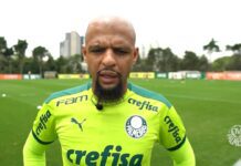Felipe Melo comenta sobre momento do Palmeiras e projeta a partida diante do Internacional.