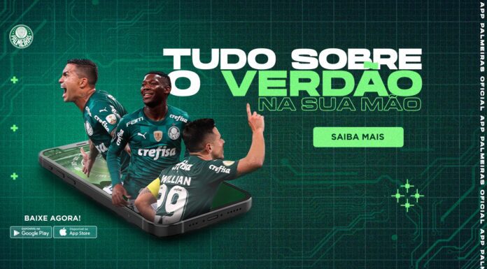 O Palmeiras lançou um novo aplicativo com muita informação e funcionalidades para a torcida palestrina (Foto: Divulgação)