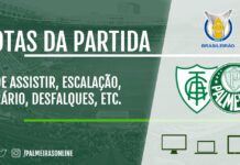 América-MG x Palmeiras | onde assistir, escalações, desfalques e tudo mais