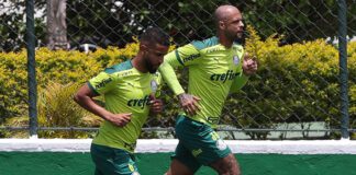 Jorge e Felipe Melo treinou normalmente e devem entrar contra o Fluminense (Foto: Cesar Greco)