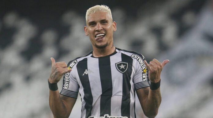 Rafael Navarro, centroavante do Botafogo-RJ, interessa ao Palmeiras