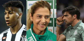 Kaio Jorge, Leila Pereira e Abel Ferreira as últimas do Palmeiras