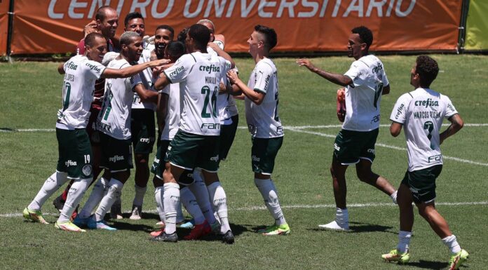 O time branco foi o vencedor do jogo-treino desta quarta-feira (Foto: Cesar Greco/Palmeiras)