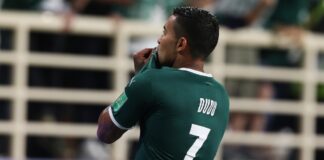 Dudu marca pela semifinal do Mundial (foto: Divulgação/Palmeiras)