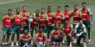 Os jogadores do Verdão fizeram o último treino antes da decisão da Recopa (Foto: Cesar Greco/Palmeiras)