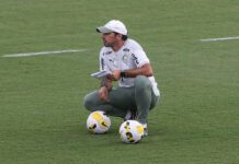 Abel Ferreira, técnico da SE Palmeiras, durante treino da equipe, no Centro de Treinamento. (Foto: César Greco)