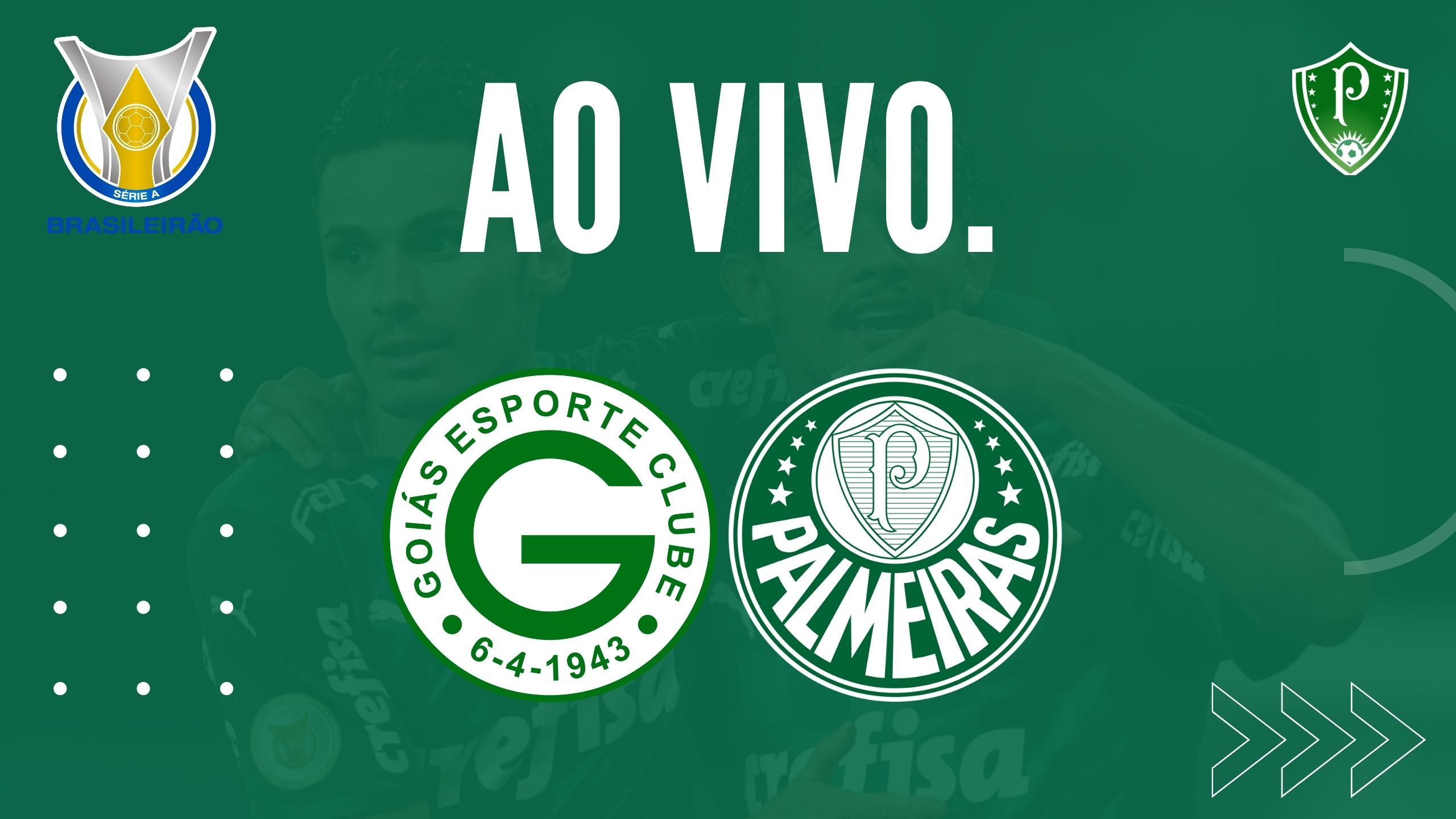 Onde assistir Palmeiras x Goiás AO VIVO pelo Brasileirão