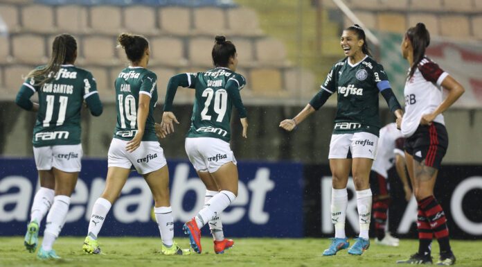 Partida entre Palmeiras e Flamengo, válida pela quinta rodada do Campeonato Brasileiro Feminino, na Arena Barueri, em Barueri-SP. (Foto: Fabio Menotti)