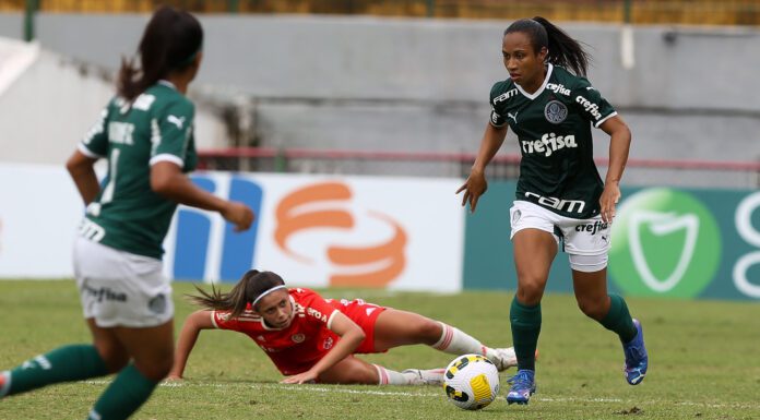 Partida entre Palmeiras e Internacional, válida pela oitava rodada do Campeonato Brasileiro Feminino, no Canundé, em São Paulo-SP. (Foto: Fabio Menotti)
