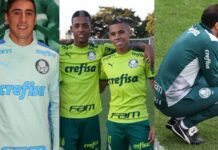 Miguel Merentiel, Garcia, Vanderlan e Abel Ferreira últimas do Palmeiras