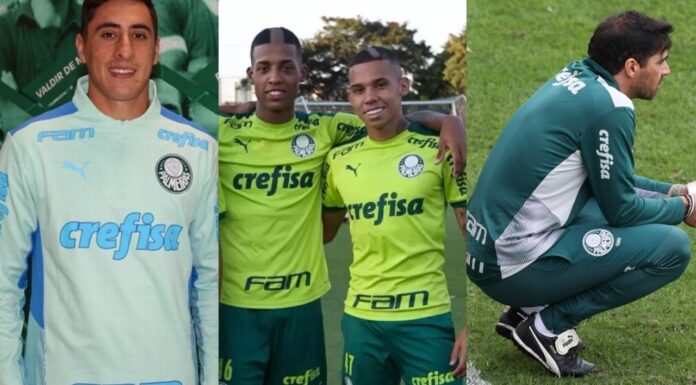 Miguel Merentiel, Garcia, Vanderlan e Abel Ferreira últimas do Palmeiras