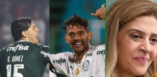 Gustavo Gómez, Scarpa e Leila Pereira últimas do Palmeiras