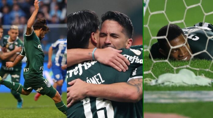 Gustavo Scarpa, Luan, Gomez e Danilo últimas do Palmeiras