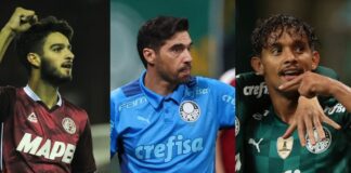 José Manuel López, Abel Ferreira, Gustavo Scarpa últimas do Palmeiras