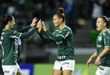 O Palmeiras venceu o Grêmio na noite deste sábado (30) e garantiu vaga na semifinal do Campeonato Brasileiro Feminino. (Foto: Reprodução)