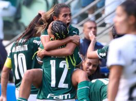 Partida entre Palmeiras e Corinthians, válida pela décima primeira rodada do Campeonato Brasileiro Feminino, no Allianz Parque, em São Paulo-SP. (Foto: Fabio Menotti)